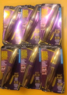 6x Maybelline Colossal Big Shot Volum'EXPRESS Mascara 226 Very Black WATERPROOF