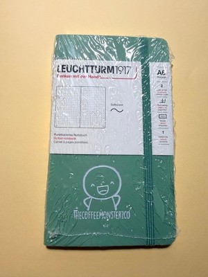 TheCoffeeMonsterzCo Emoti LEUCHTTURM 1917 Pocket Notebook SAGE Softcover TCMC A6