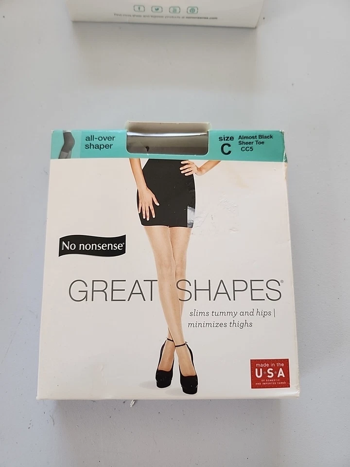 2 No Nonsense Great Shape All-over Shaper ALMOST BLACK BEIGE MIST Size C  - Image 3 of 3