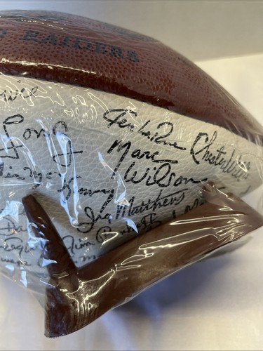 Rare Vintage Oakland Raiders Souvenir Ball With Team Signatures Sealed!!! - Picture 6 of 11