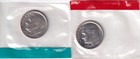 1970 P & D Roosevelt Dimes 10c 2Coins Set Mint in Cello #2051 — photo 4