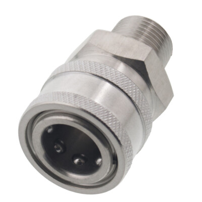 3/8'' MPT Male Stainless Steel Socket Quick Connect Coupler Pressure Washer