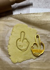 Mickey Mouse lustige Mittelfinger Plätzchenform Ausstecher  Keksausstecher