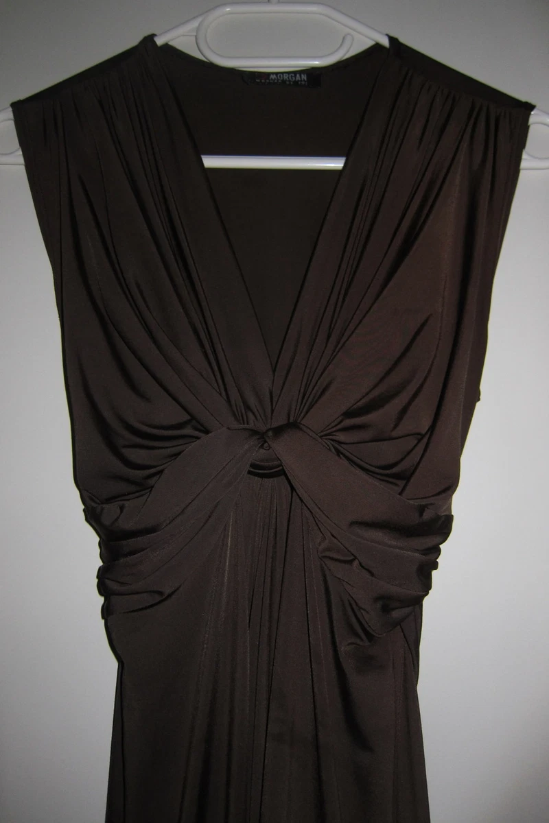 Robe ete fluide satinee marron Morgan 36 eBay