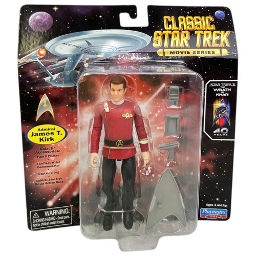 Classic Star Trek Movie Series Admiral James T. Kirk Figur 2022 Playmates