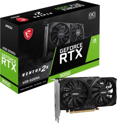 4711377265591 Grafikkarte. MSI GeForce RTX 3050 VENTUS 2X E 6G OC MSI