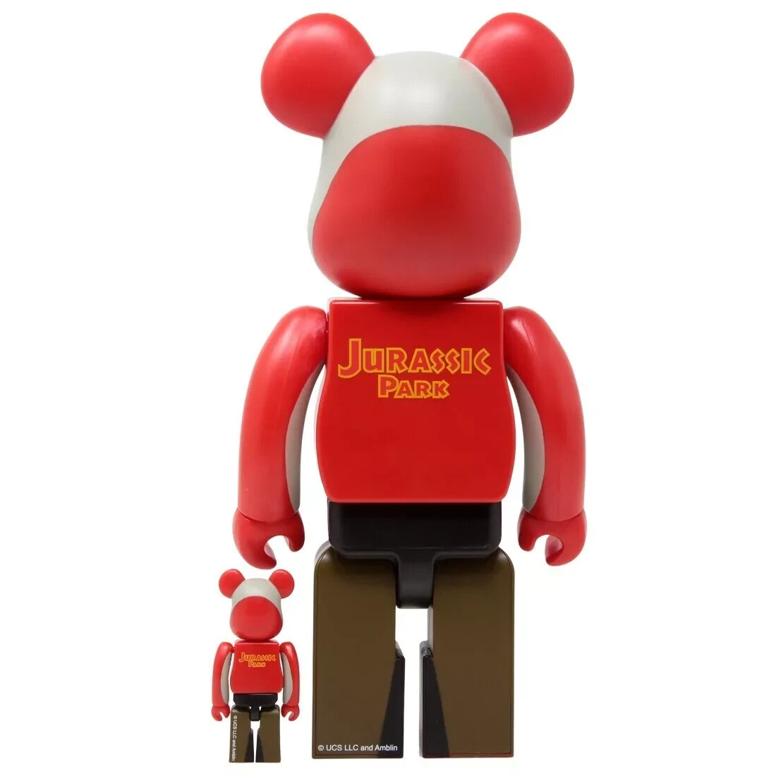 Jurassic Park 100% & 400% Bearbrick Set Medicom Toy 2021