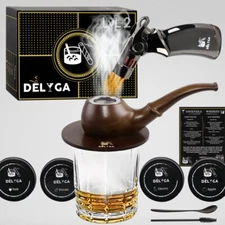 Cocktail Smoker Kit Torch Pipe Whiskey kit Father Dad Gift Christmas Men Unique