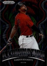 2022 Panini Prizm Xander Bogaerts #IL-11 Illumination Boston Red Sox 7I