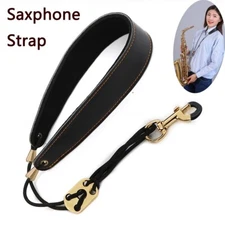 Leather Saxophone Neck Strap/for Soprano Tenor Alto Baritone Sax Multi Color