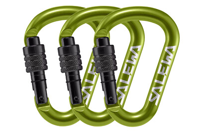 Salewa 3-er Set HMS Screw G2 Karabiner - grün