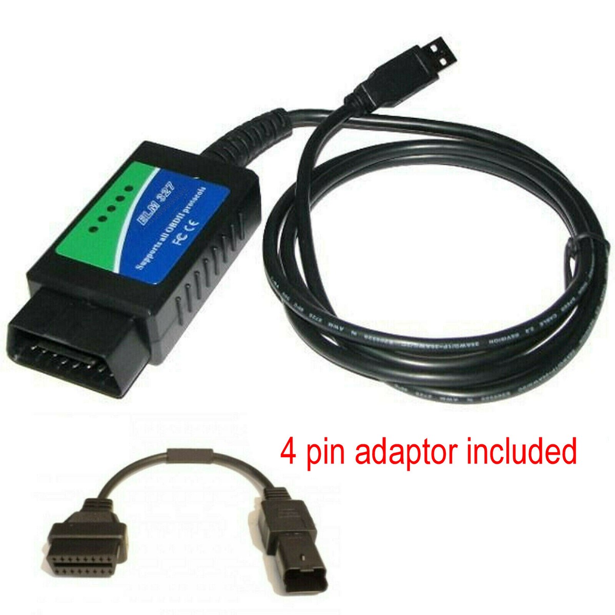 Adaptateur Câblage GPS 4 Broches Pour Ducati Multistrada 1260 | Alimentation 12V | Longueur Câble 17 Cm | Lot De 2 | YINETTECH