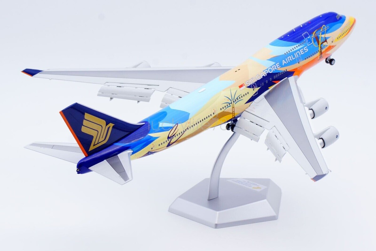 レア物！！SINGAPORE AIRLINE BOEING747-400模型 MEGATOP 747-400 Singapore Airlines model MIB Boxed Travel