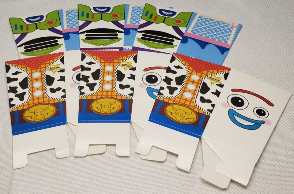 10 cajas de regalos de palomitas de maíz Toy Story suministros de fiesta caja de botín fiestas de cumpleaños Foto 3 de 4