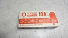 New lot of 5  Linder 10 Amp 500 Volt  Bottle Fuse