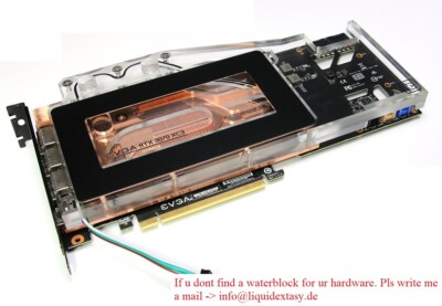 Liquid Extasy Wasserkühler Narrow Line EVGA RTX 3070 TI CX3
