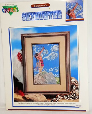 Skyhunter Native American Cross Stitch Leaflet Book Color Charts 10601 1990 