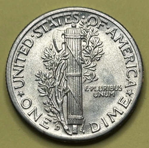 1943 D Mercury Dimes UNC FB 90% US Silver Coins - Denver - Zm