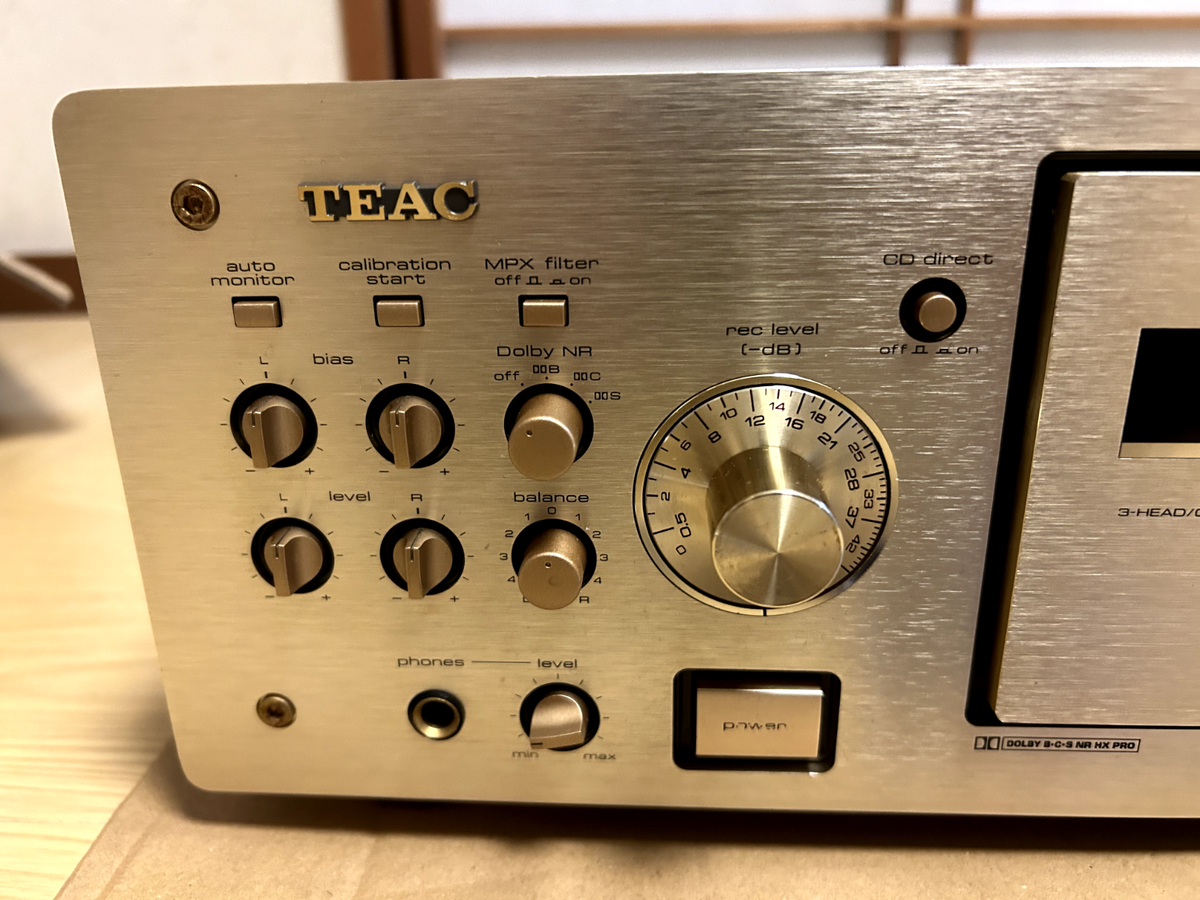 TEAC V-6030S High End 3-Head Dual Dolby Cassette Deck Working