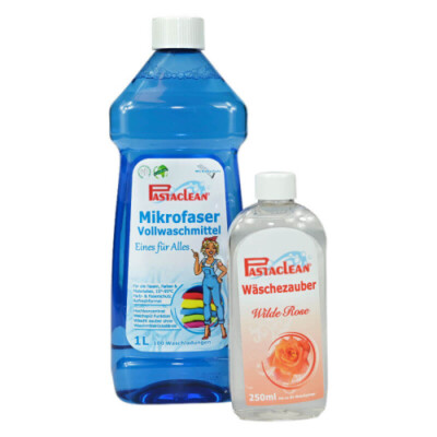 Pastaclean  1 Liter Flüssigwaschmittel + 250ml Wäschduft (Wilde Rose)