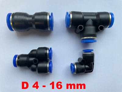 MSI Pneumatik Steckverbinder Druckluft Steckververbinder Steckverschraubung wie IQS