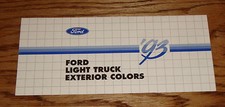 1993 Ford Light Truck Exterior Colors Brochure 93 Pickup Bronco F-series 1993 Ford Light Truck Exterior Colors Brochure 93 Pickup Bronco F-series