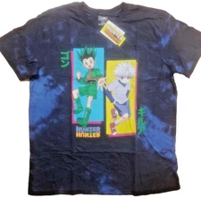 Hunter X Hunter Gon Killua Anime Mens Graphic Tie Dye T-Shirt 2XL New W Tags