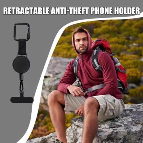 Retractable Anti-Theft Phone Holder Cellphone Lanyard Strap Phone Safety Tether* - Zdjęcie 3 z 11