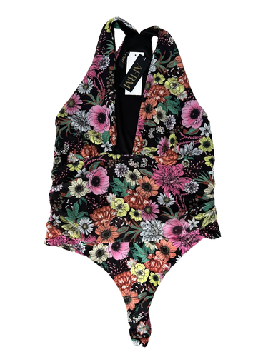 AFRM Kim Floral Bodysuit in Noir Garden ( XS ) - Picture 4 of 5