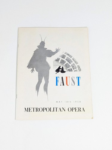 FAUST Metropolitan Opera Tour 14 maggio 1958 Programma Oklahoma City - Foto 1 di 5