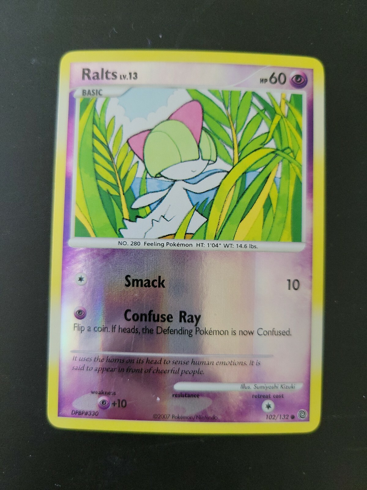 Pokemon TCG Card 2007 Secret Wonders - Ralts 102/132 Reverse Holo
