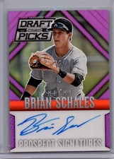 2014 Panini Prizm Draft Pick #57 Brian Schales Prospect Sign Prizm Purple #/149