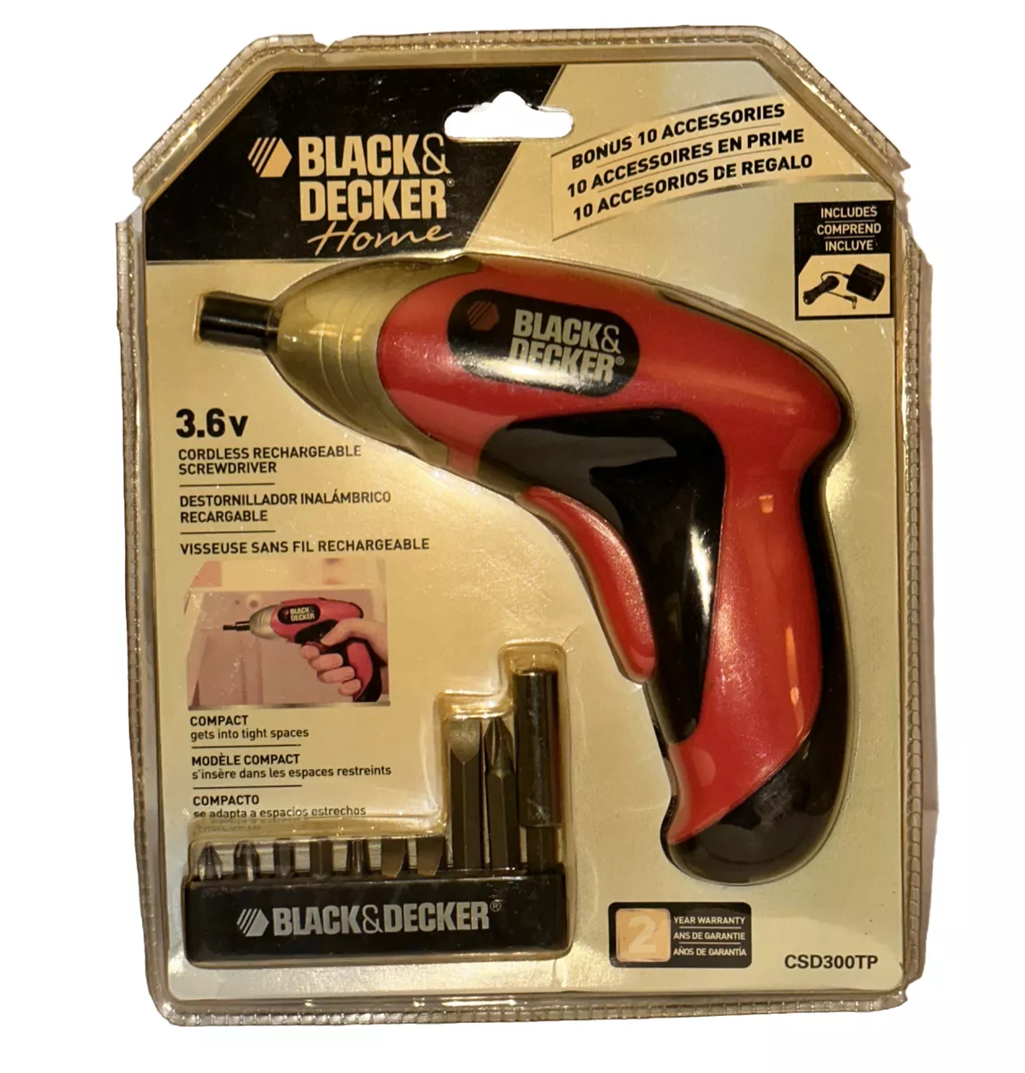 Black & Decker 3.6V Cordless Screwdriver 