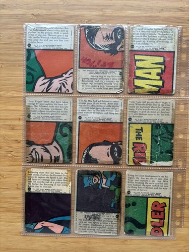 1966 TOPPS OPC O PEE CHEE BATMAN RED BAT FULL COMPLETE 44 CARD SET Riddler Joker - 第 5/11 張圖片