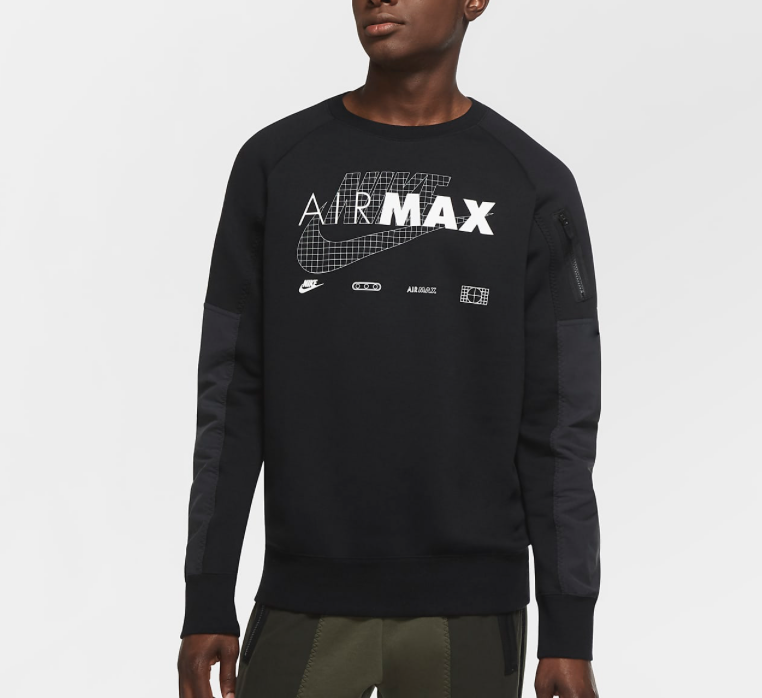 ★【新品】NIKE air MAX logo sweat (XXL) Nike Air Max Men's Sweatshirt Size S/M/L/XL (CW6548 010) | eBay