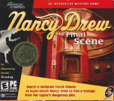 Nancy Drew The Final Scene PC CD solve kidnapped friends theater mystery game!