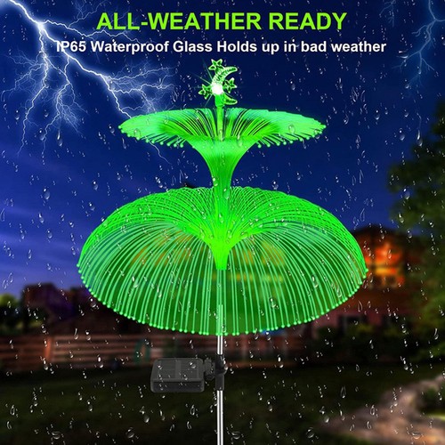 Solar Jellyfish Lights 7 Color Garden Waterproof Outdoor Yard Decor Lawn Lamp - Picture 9 of 15