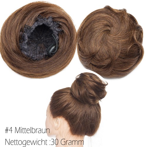 US Messy Bun Scrunchie Hair Extensions Wavy THICK Ponytail Real 100% Human Hair - Picture 23 of 38