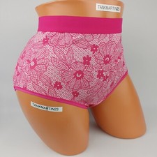 LANE BRYANT CACIQUE PLUS 18/20 COTTON FULL BRIEFS PINK FLORAL