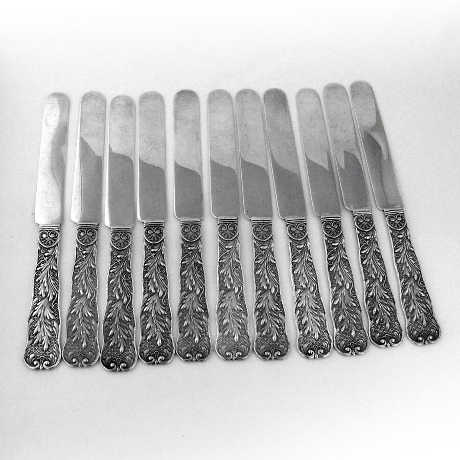 St Cloud Breakfast Knives Set of 5 Sterling Silver Gorham Silversmiths 1885