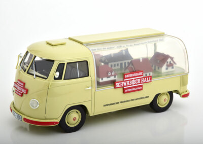 SCHUCO VW T1a Bus with Brezelkäfer body be 1:18 450016300 SALE