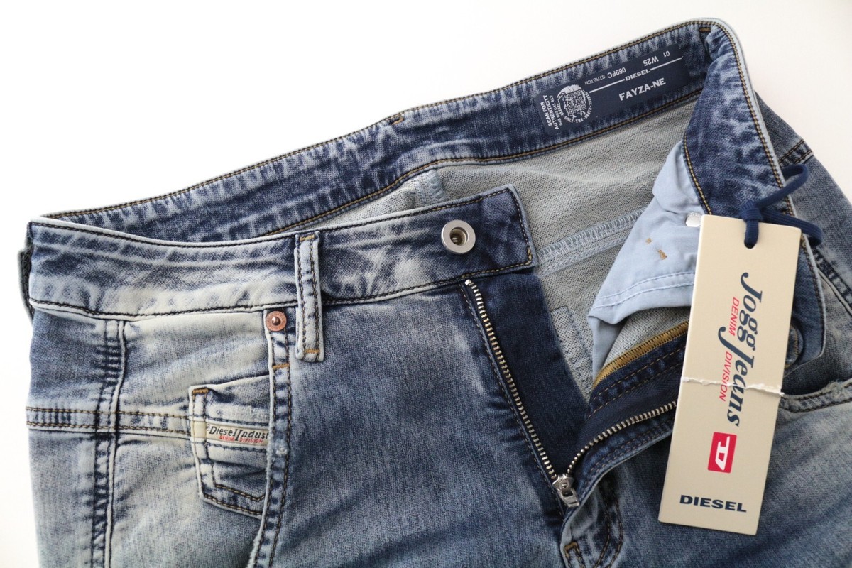 DIESEL Fayza-NE 069FC Women Jeans W25 Sweat Jogg Boyfriend Wash 