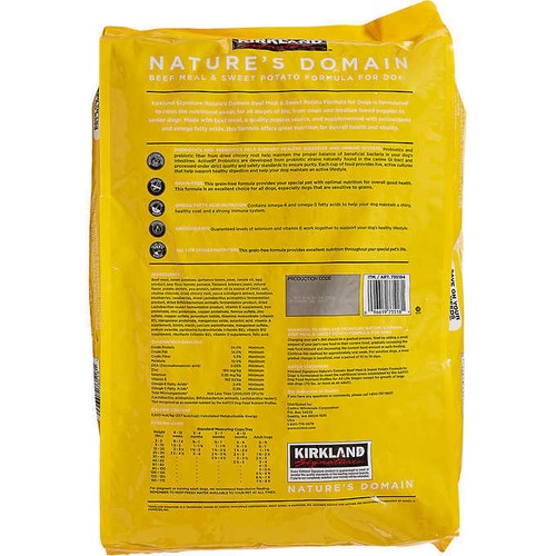 nature's domain dog food nutrition facts