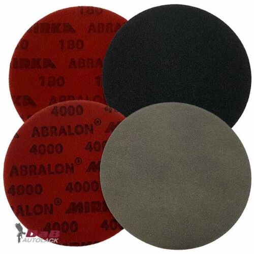 Abralon mole Mirka cuscinetti abrasivi P180 - P4000 velcro 150 mm non forati - Foto 1 di 5