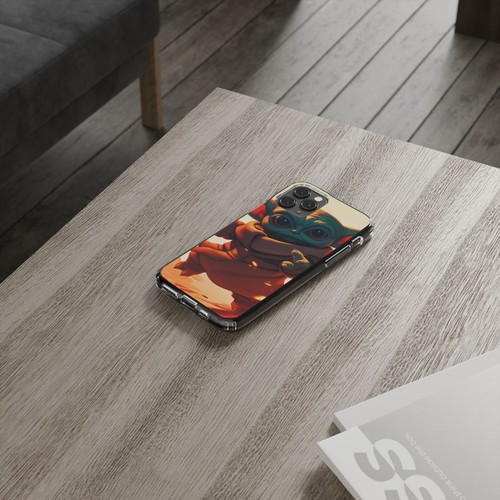 Cute Baby Yoda Clear Phone Case, Mandalorian Gift, Star Wars Case, Geeky Phone - Picture 78 of 124