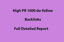Get 1000 Premium High PR Do-Follow Backlinks for Your Website - Improve Rankings
