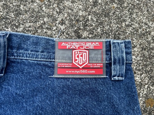 Vintage Y2K Fat joe FJ0036S Urban Gear Jean Shorts 38 Wide Leg Baggy Southpole - Picture 5 of 7