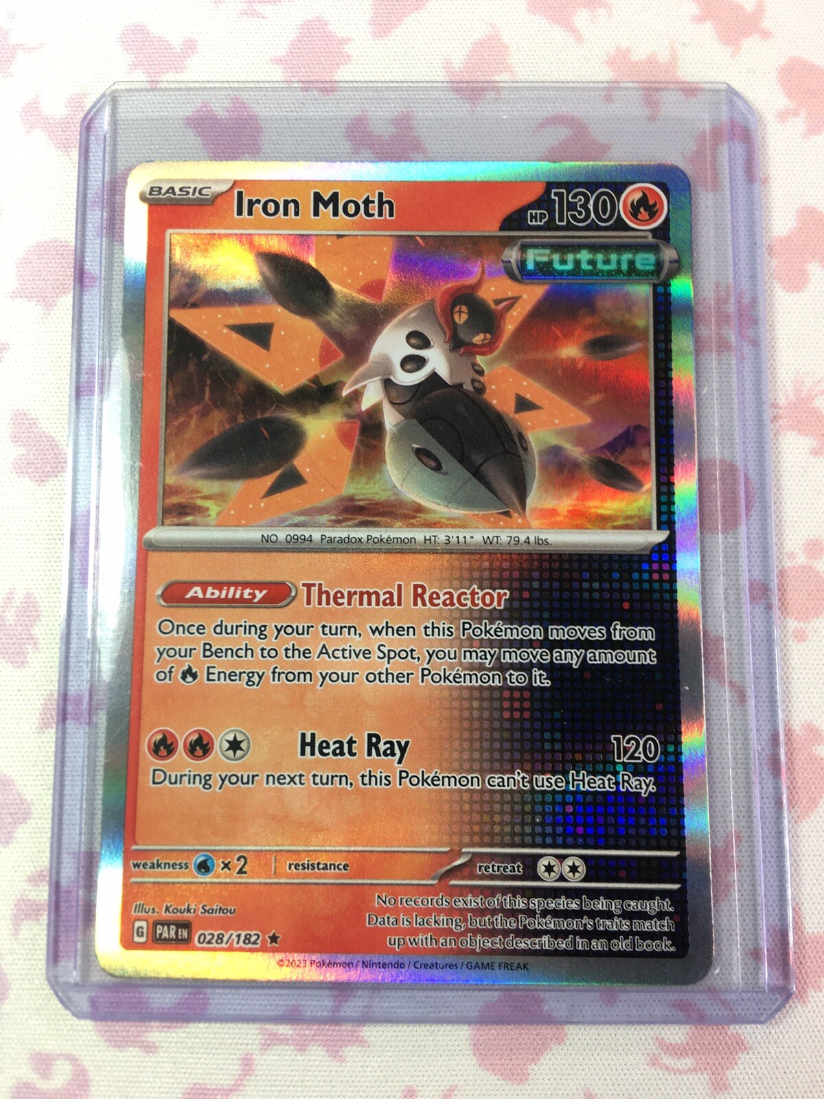 Iron Moth 28/182 Holo NM Scarlet & Violet (Paradox Rift) Pokemon Card