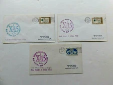 X15 Supersonic Flts, 2 Mjr. R White, 1 Neil Armstrong, Edwards AFB, 1960 & 1961