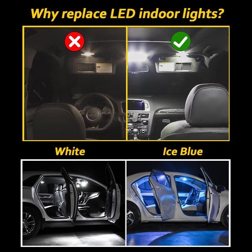 Kit de bombillas de lectura de mapa cúpula interior Canbus LED para Nissan Rogue 2008-2024 - Imagen 3 de 10